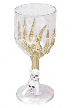 Verre Gothique Transparent Pied Squelette accessoire