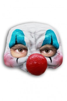 Demi Masque Clown Joyeux Gros Nez accessoire