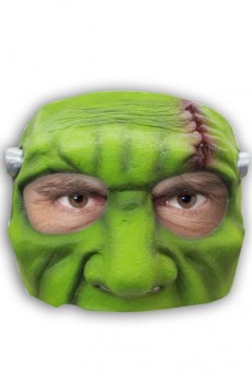 Demi Masque Monstre Vert En Latex Adulte accessoire