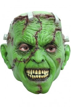 Masque Monstre Maléfique En Latex Vert accessoire