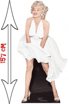 Figurine Géante Marilyn Monroe Robe Blanche accessoire