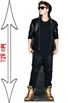 Figurine Géante Justin Bieber Rock accessoire