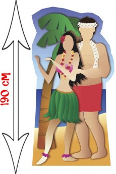 Décor Passe Tête Photo En Couple Hawai accessoire