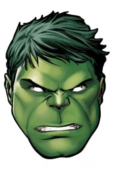 Masque Carton Adulte Hulk Avengers accessoire