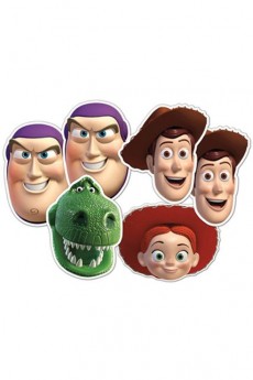 6 Masques Carton Personnages Toy Story accessoire