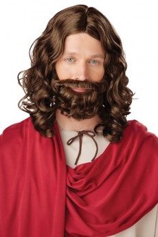 Perruque Et Moustache Jésus accessoire