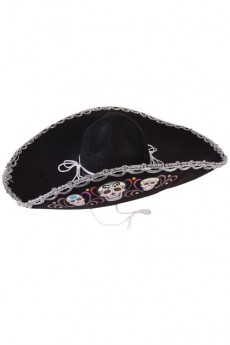 Sombrero De Luxe Dia De Los Muertos accessoire