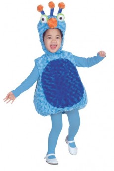 Déguisement Peluche Enfant Monstre Bleu costume