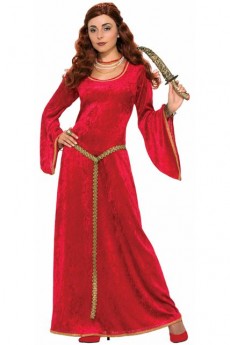 Robe Sorcière Rouge Médiévale costume