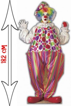 Figurine Géante Carton Clown accessoire