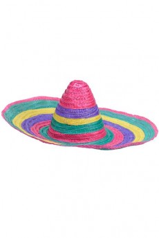 Mexicain Paille Multicolore Adulte accessoire