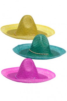 Mexicain Paille Adulte Unicolore accessoire