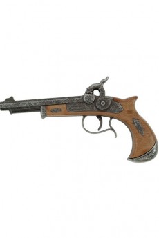 Revolver Derringer 1 Coup Métal Et Pvc accessoire