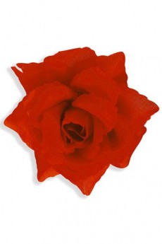 Broche Fleur Rouge 10 Cm accessoire