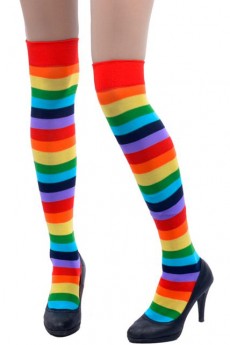 Chaussettes De Clown Multicolores accessoire