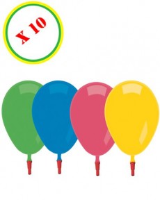 Sachet De 10 Ballons Siffleurs Diamètre 19 Cm accessoire