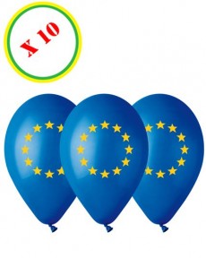 Sachet De 10 Ballons Europe Diamètre 30 Cm accessoire