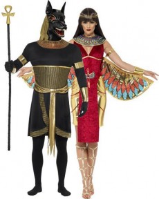 Couple Anubis et Néfertiti costume