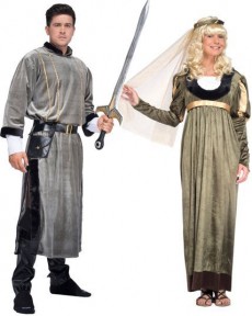 Couple Mediéval Tristan et Aliénor costume