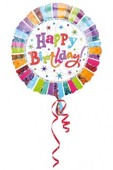 Ballon Rond Happy Birthday Standard XL 43 Cm accessoire