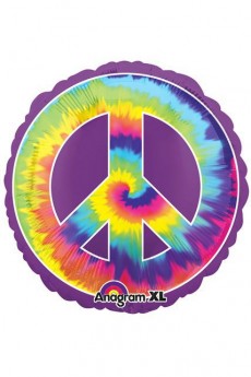 Ballon Multicolore Peace And Love Jumbo XL accessoire