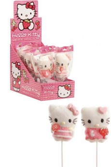 Présentoir De 12 Sucettes Guimauve Hello Kitty accessoire