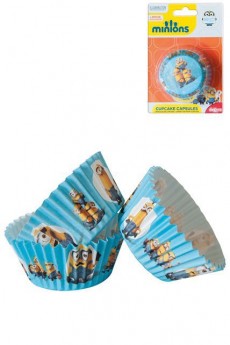 50 Moules En Papier Pour Cupcakes Minions accessoire
