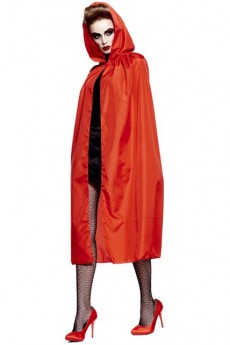Cape Adulte Rouge Avec Capuche costume