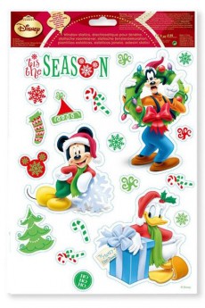 Stickers Électrostatiques Mickey Mouse À Noël accessoire