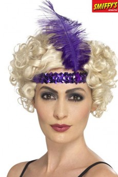 Bandeau Charleston Cabaret Violet accessoire