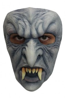 Masque Latex Adulte Vampire Gris accessoire