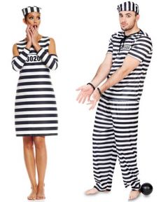 Déguisement Couple de Prisonnier costume