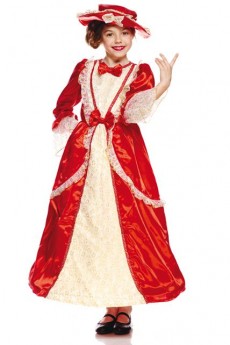 Déguisement Enfant Grande Dame Rouge costume