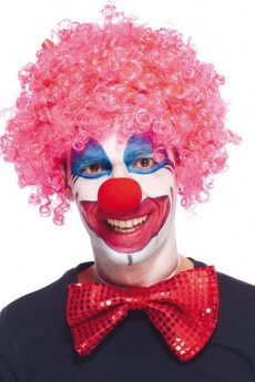 Perruque Du Clown Fuchsia accessoire