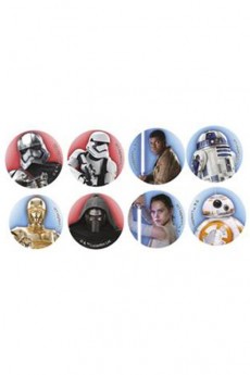 16 Mini Disques En Sucre Star Wars accessoire