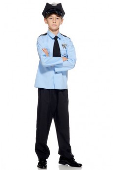 Déguisement Enfant Policier Bleu costume
