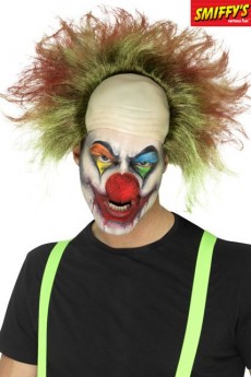Perruque De Clown Sinistre Vert accessoire
