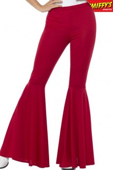 Pantalon Pattes D’Éléphant Rouge Femme costume