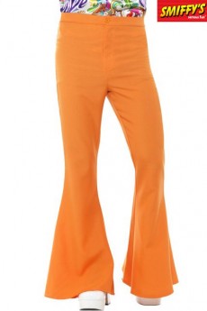 Pantalon Pattes D’Éléphant Années 60 Orange costume
