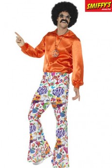 Pantalon Pattes Éléphant Années 60 Multicolore costume