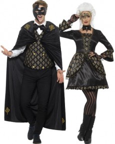 Couple Fantôme Bal Masqué Deluxe costume