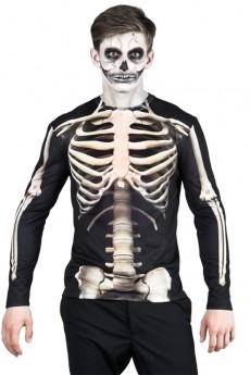 Tee Shirt Photorealiste Squelette costume