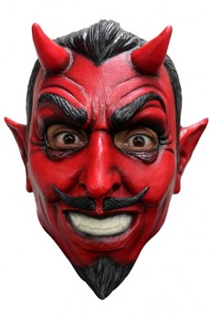 Masque Latex Intégral Adulte Diable Avec Cornes accessoire