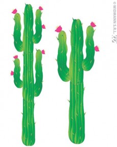 Set 2 Décor Cactus Carton accessoire