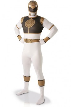 Seconde Peau Power Rangers Blanc costume