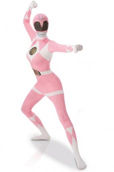 Seconde Peau Power Rangers Rose costume