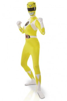 Seconde Peau Power Rangers Jaune costume