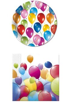 Vaisselle Jetable Thème Ballons accessoire