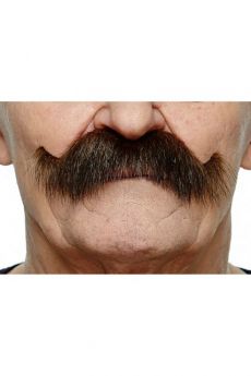 Moustache Western Brune accessoire