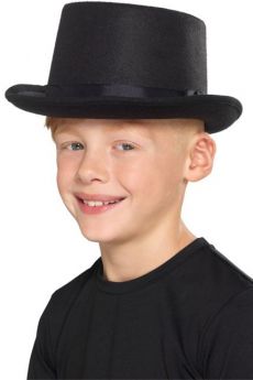 Chapeau Haut De Forme Enfant Noir accessoire